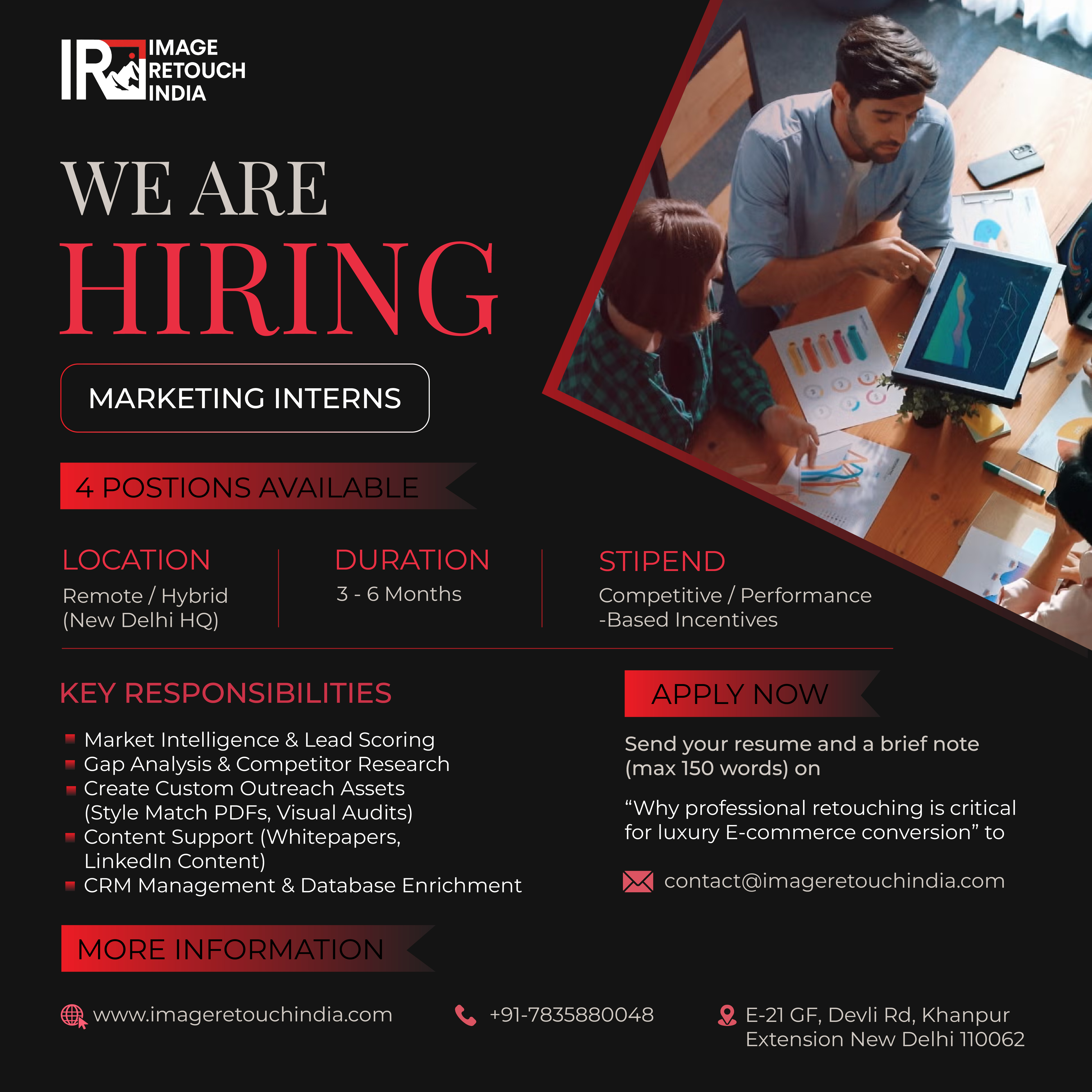 Marketing Intern (4 Positions Available)